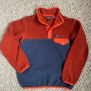 Patagonia Synchilla Boys Kids Youth Medium M Snap T Fleece Pullover